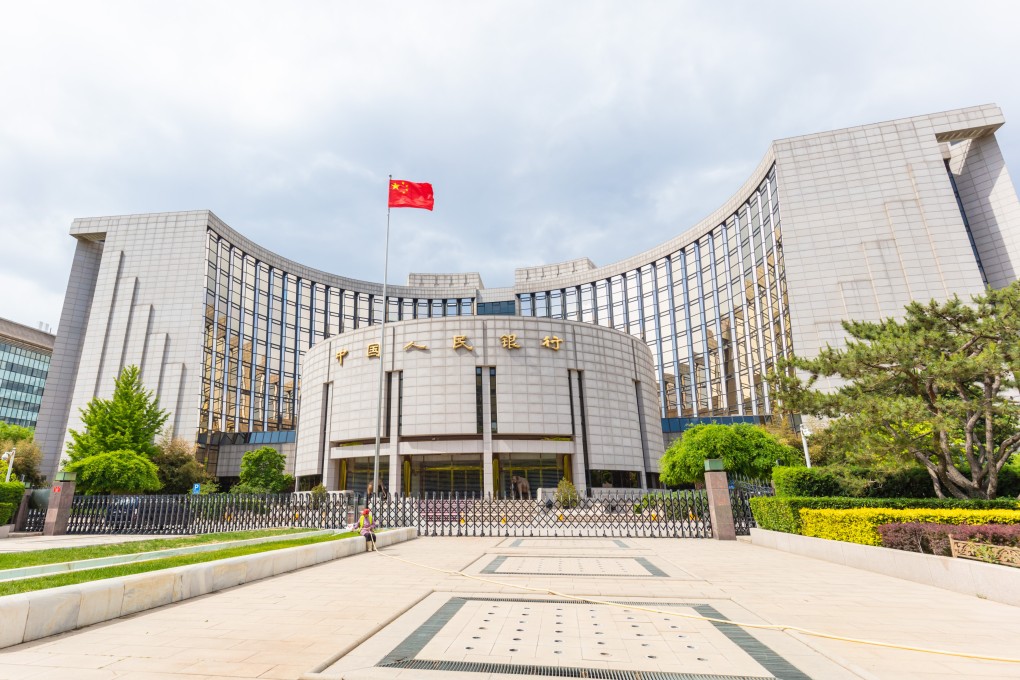 The People’s Bank of China (PBOC) headquarters are seen in Beijing. The bank has announced a stimulus package to jump-start the economy. Photo: Shutterstock