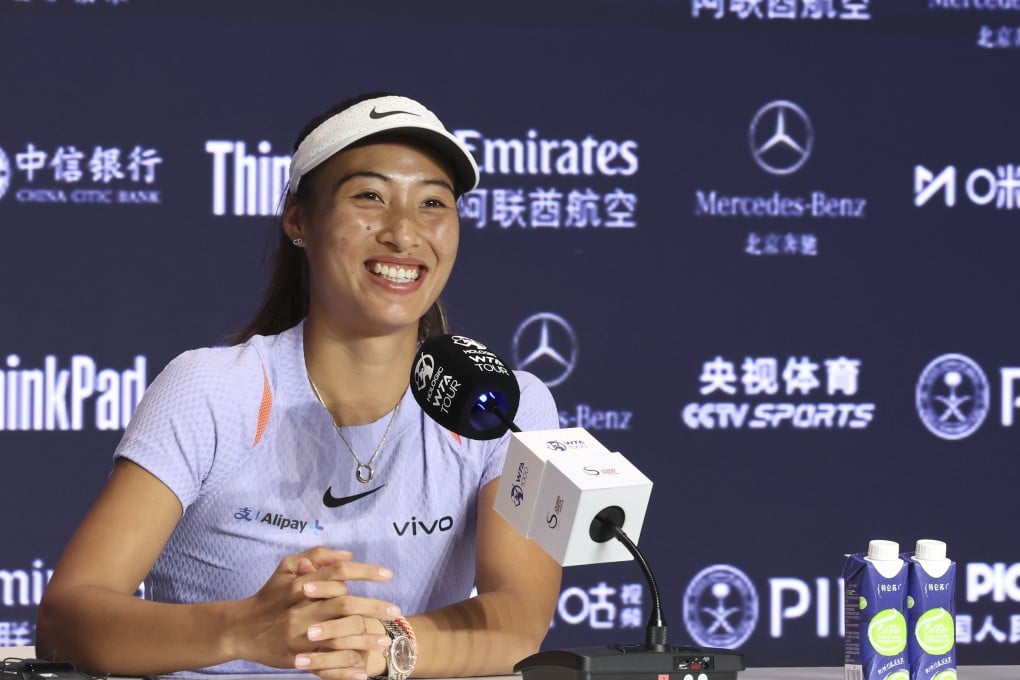 Zheng Qinwen says she is looking forward to playing in front of crowds where “95 per cent” of the supporters will be behind her. Photo: Xinhua