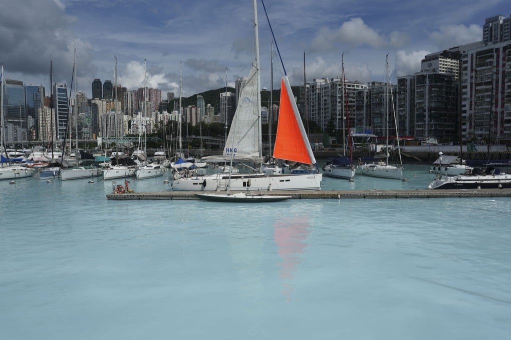 Blue water at Causeway Bay Typhoon Shelter. Photo: Sam Tsang