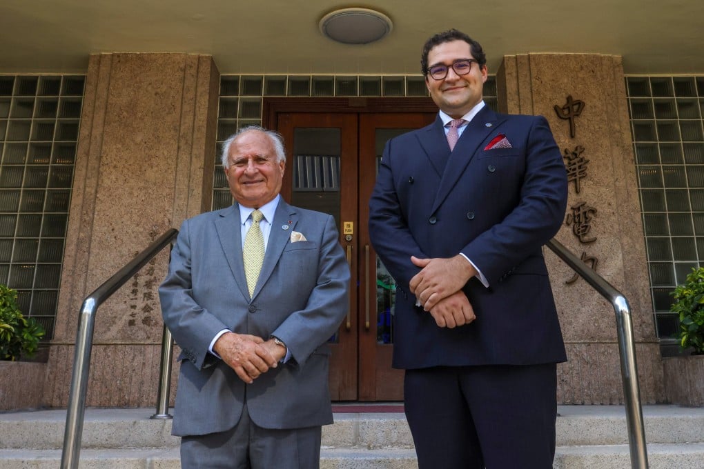CLP Group chairman Michael Kadoorie (left) and his son Philip, the company’s non-executive director. Photo: Jonathan Wong