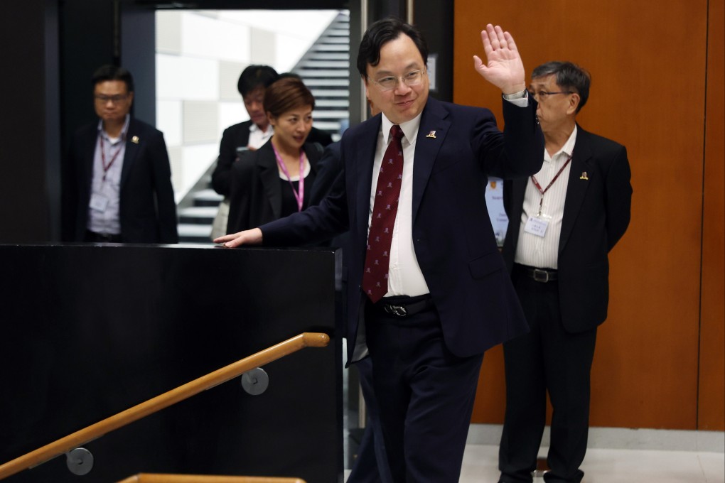 Professor Dennis Lo (second from right) held three sessions with CUHK students, staff and alumni. Photo: Edmond So