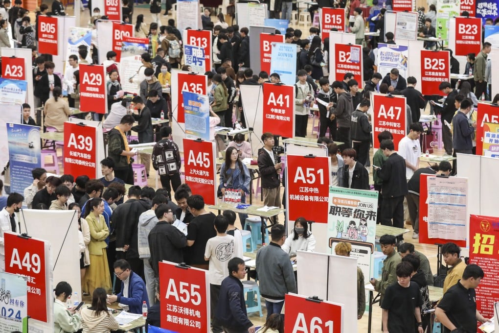 China revised jobless rate for the 16-24 age group, excluding students, rose to 18.8 per cent in August. Photo: NurPhoto via Getty Images