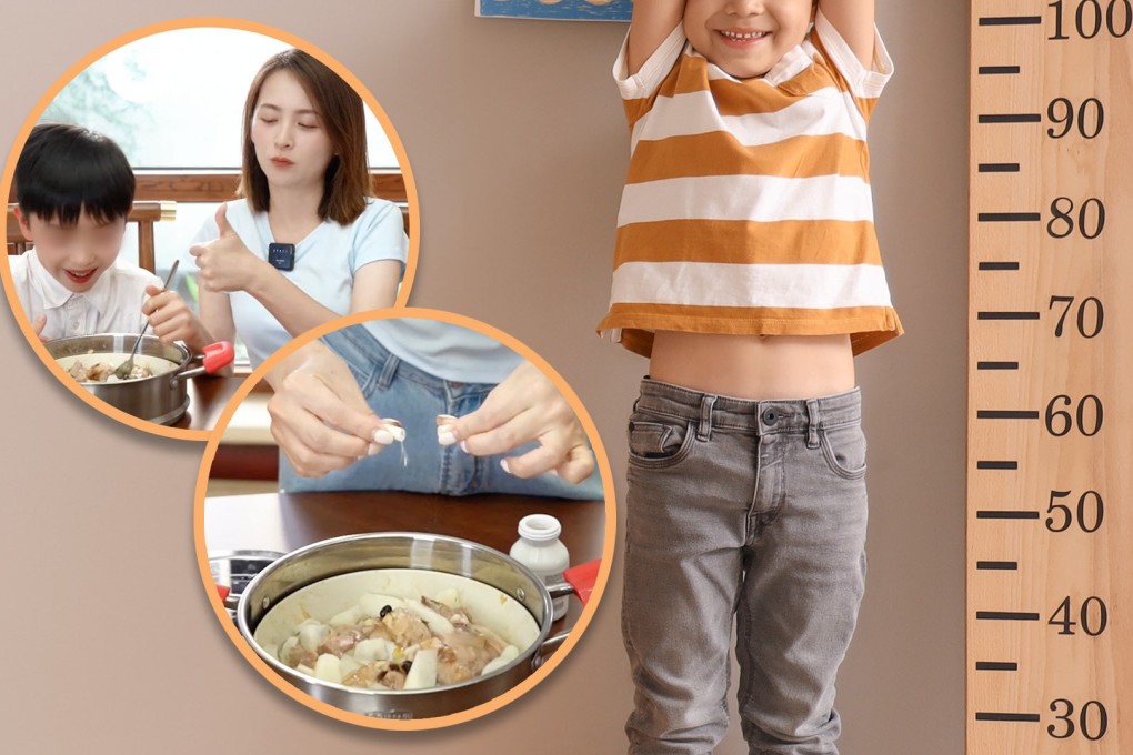 A Chinese actress was cautioned by doctors after she added height-enhancing drugs to her son’s food. Photo: SCMP composite/Shutterstock/Xiaohongshu
