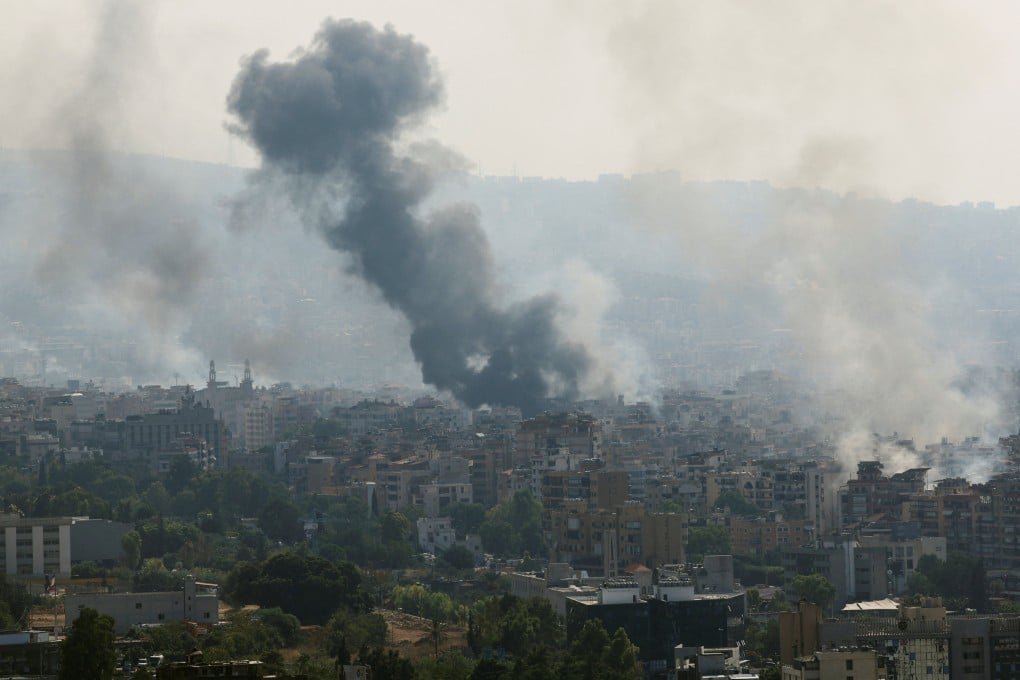 Smoke billows over Beirut’s southern suburbs, amid ongoing hostilities between Hezbollah and Israeli forces. Photo: Reuters