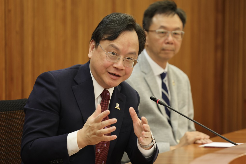 The Chinese University of Hong Kong (CUHK) Council Chairman John Chai Yat-chiu (Right) and Professor Dennis Lo Yuk-ming (Left). Photo: Jelly Tse
