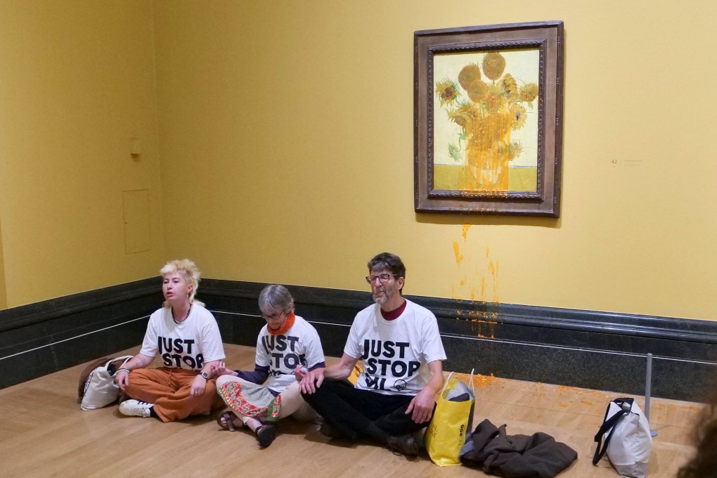 Protesters throw soup on Van Goghs again after Just Stop Oil 