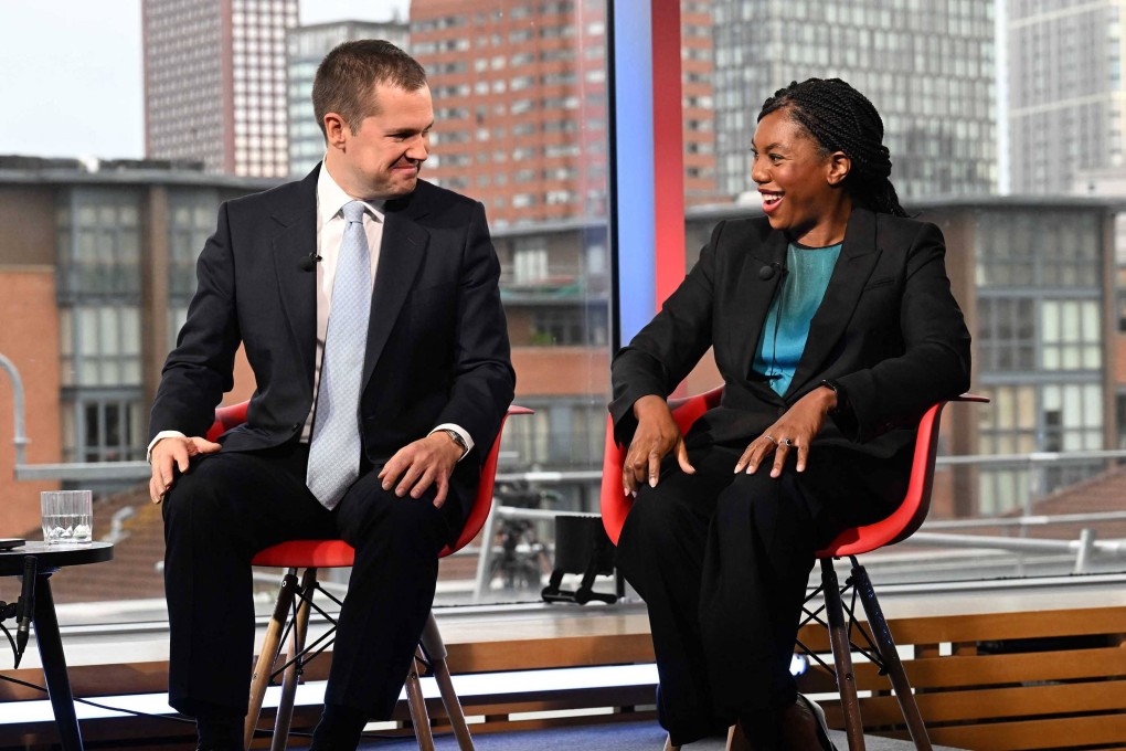 Two of Britain’s main opposition Conservative Party leadership candidates, Robert Jenrick (L) and Kemi Badenoch (R), Photo: AFP