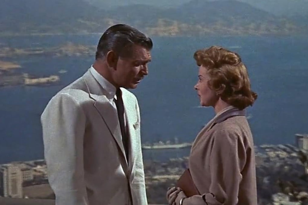 Clark Gable and Susan Hayward in a still from Soldier of Fortune (1955). Directed by Edward Dmytryk, the film was mostly set and shot in Hong Kong and painted a somewhat dim picture of expat life in the city.