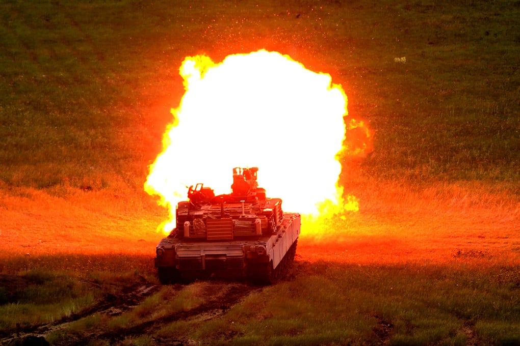 US M1A2T Abrams tanks have been held up by the Taiwanese defence ministry as superior to the PLA’s Type 99 main battle tank. Photo: AFP