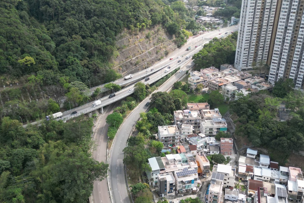 The connection points linking Shing Mun Tunnel Road/Tsing Sha Highway to the T4 highway are seen in this file photograph. Photo: Martin chan
