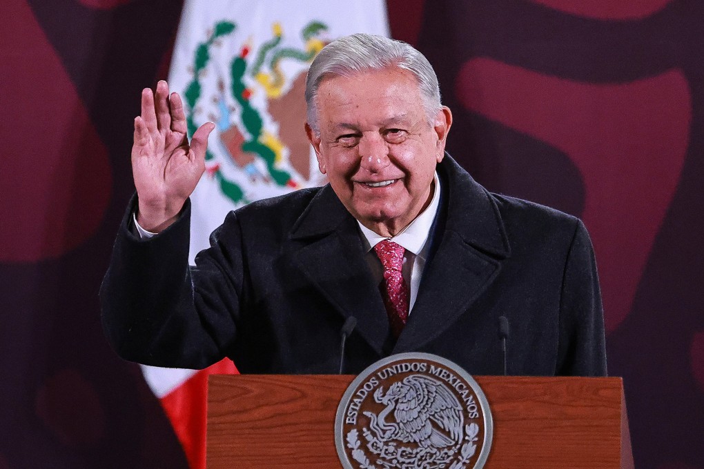 Mexico’s President Andres Manuel Lopez Obrador during his last daily press conference. Photo: AFP