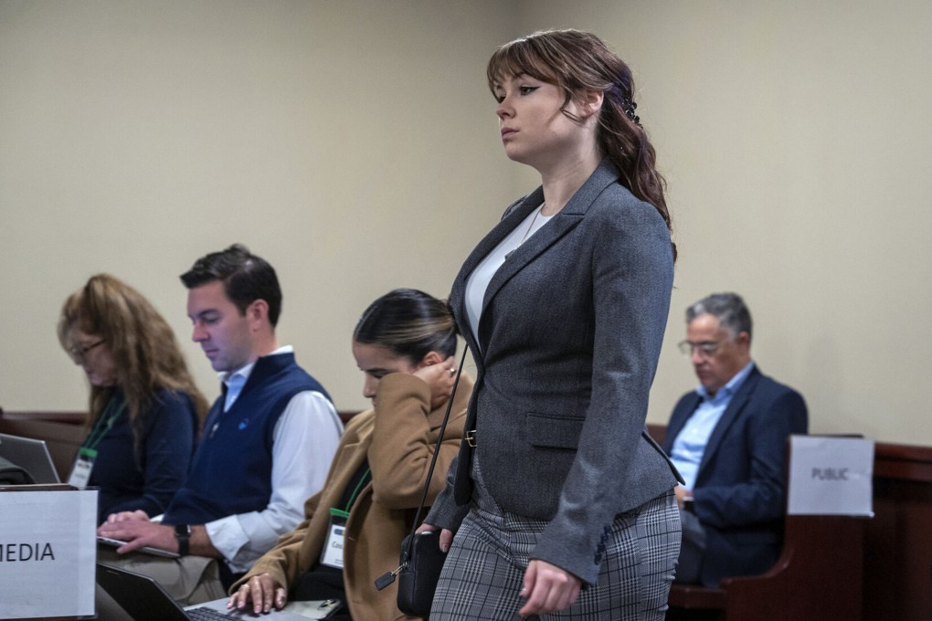 Hannah Gutierrez at her manslaughter trial in Santa Fe, New Mexico. File photo: Albuquerque Journal via TNS