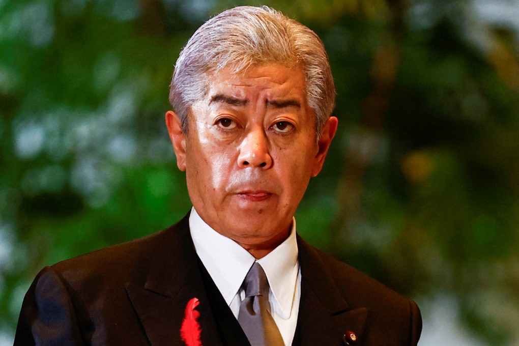 Japan’s new Foreign Minister Takeshi Iwaya pictured at Prime Minister Shigeru Ishiba’s official residence in Tokyo on Tuesday. Photo: Reuters