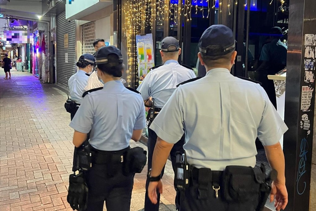 Police have raided a gambling den in Mong Kok. Photo: Handout
