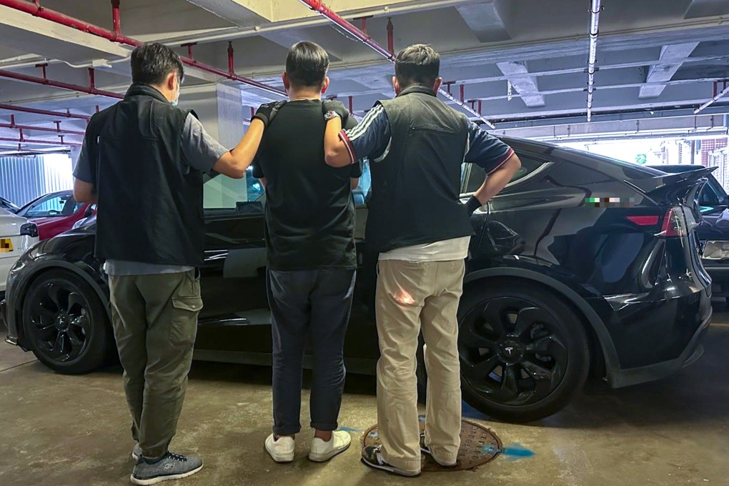 Hong Kong police have arrested a chemist who allegedly lured a woman into his Tesla. Photo: Handout