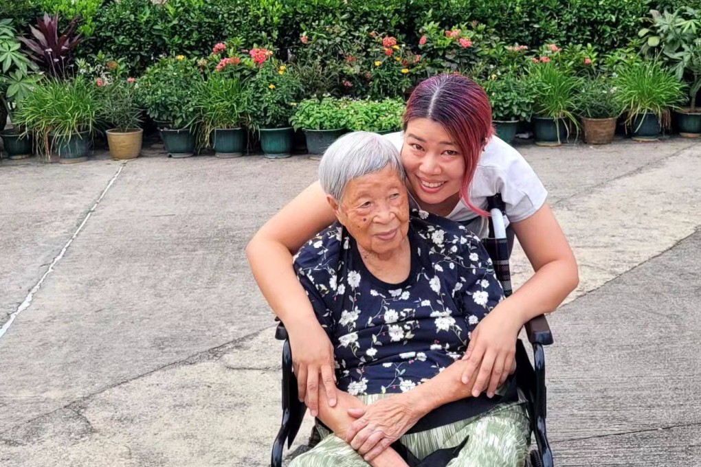 Merida Cheung has been a secondary carer to her 101-year-old grandmother for seven years. She shares her experiences online as a “carefluencer”. Photo: instagram.com/babegranny.hk