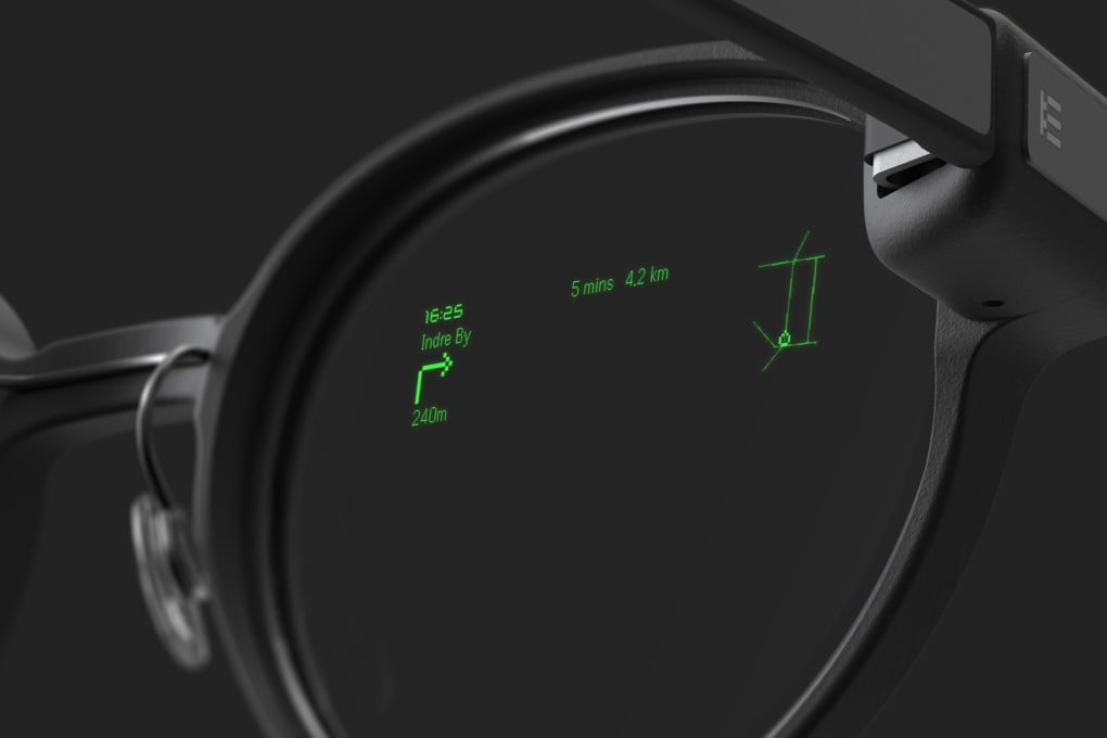 Even Realities’ G1 smart glasses use mini-LED projectors to display things such as turn-by-turn navigation and live translations on the lenses. Photo: Even Realities