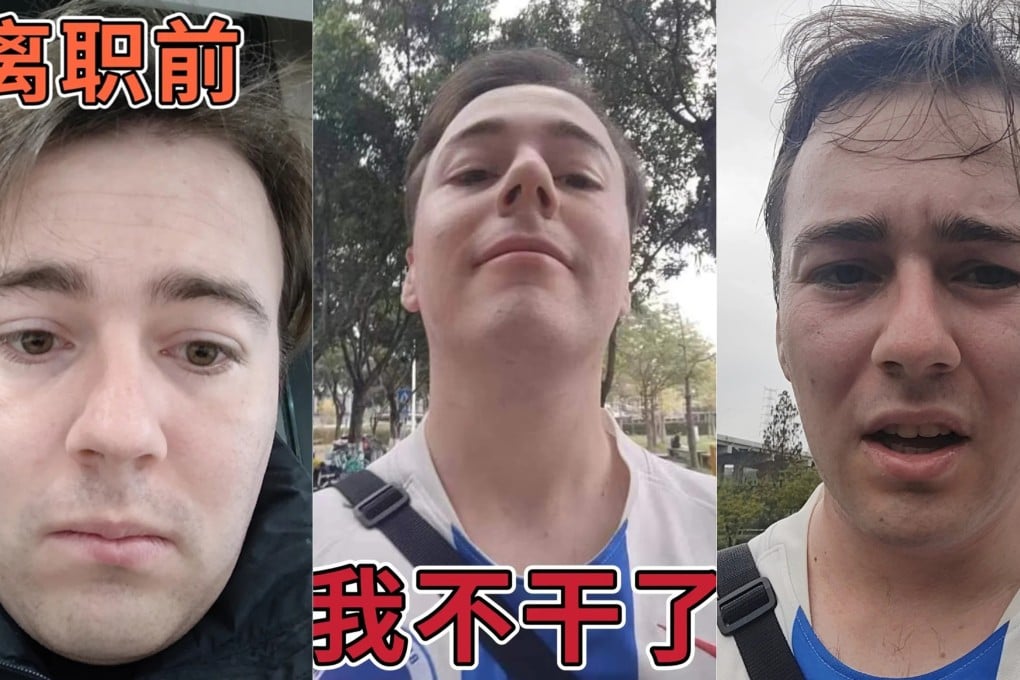 Jack Forsdike’s social media posts on China’s 996 work culture went viral. Photo: XiaoHongShu