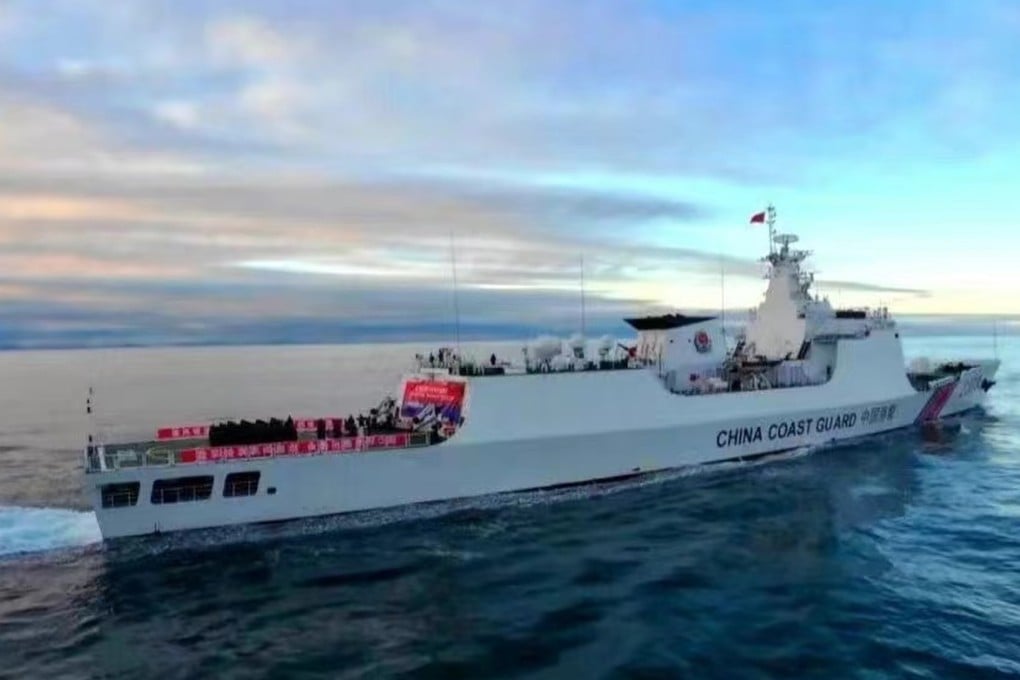 Chinese state media has released images to mark its first coastguard patrol in the Arctic in a joint exercise with Russia. China says it is a “near-Arctic state” and has the right to patrol. Photo: Weibo/央视军事