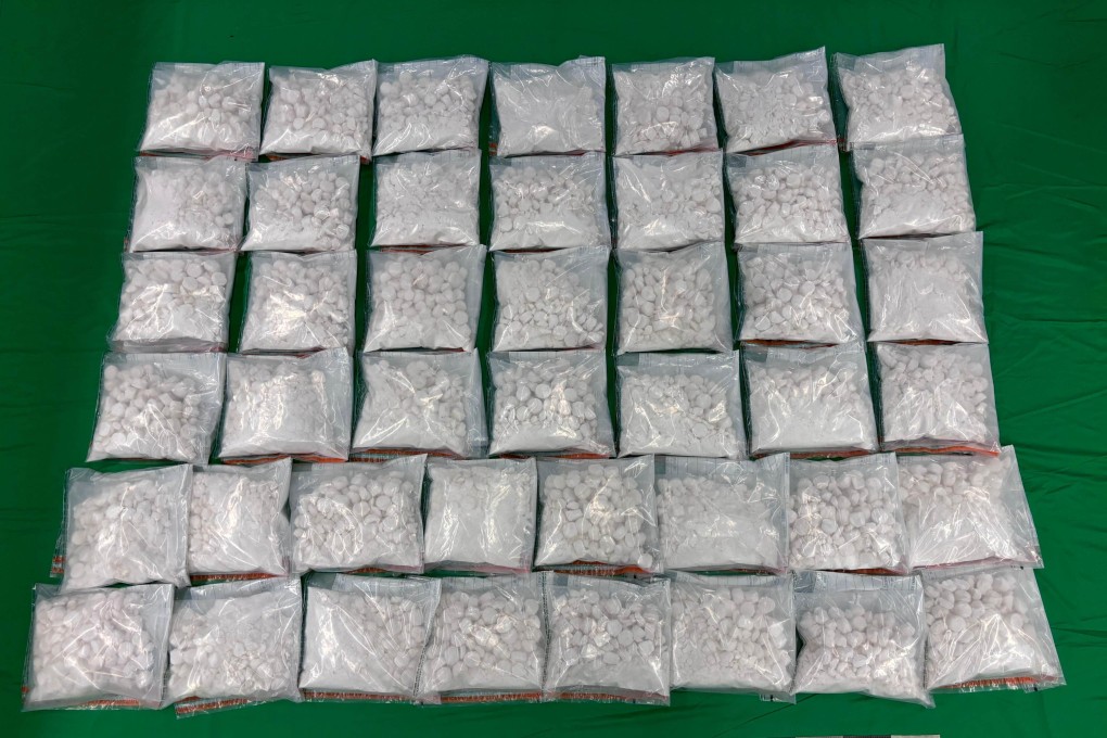 Inside the 200 hollowed-out spaces in wooden pallets were plastic bags containing Ice, or methamphetamine, totalling 88kg. Photo: Handout