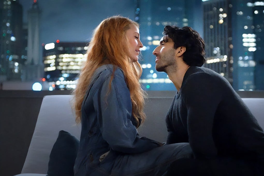 Blake Lively and Justin Baldoni in a still from their romantic drama film, It Ends with Us, which was adapted from the novel of the same name. Photo: Sony Pictures