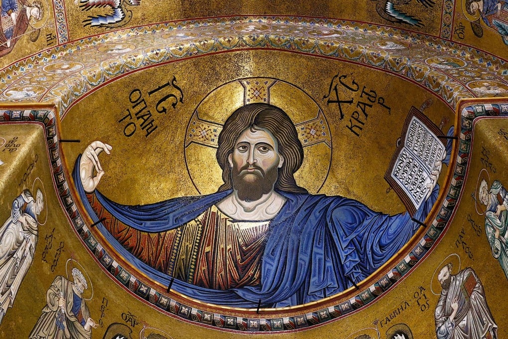 A mosaic of Christ Pantocrator is seen inside the Monreale Cathedral, a Unesco World Heritage site, in Monreale, Sicily, Italy, on August 25, 2024. The mosaic is one of many in the church that have undergone restoration work to return them to their former glory Photo: Reuters
