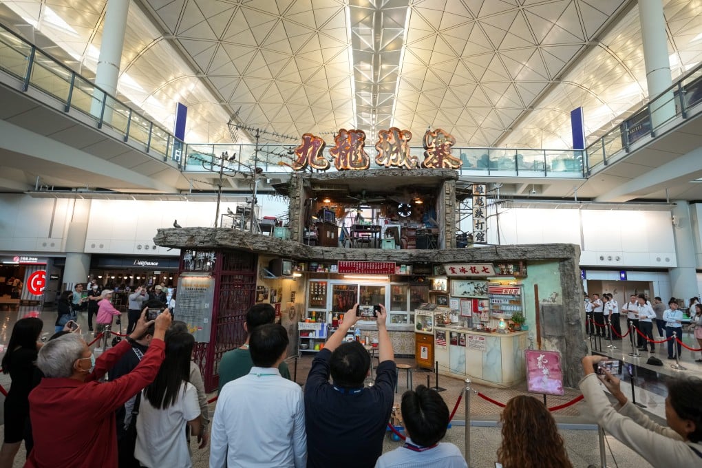 The exhibition at Hong Kong airport captures the unique character of the Kowloon Walled City, organisers have said. Photo: Sam Tsang