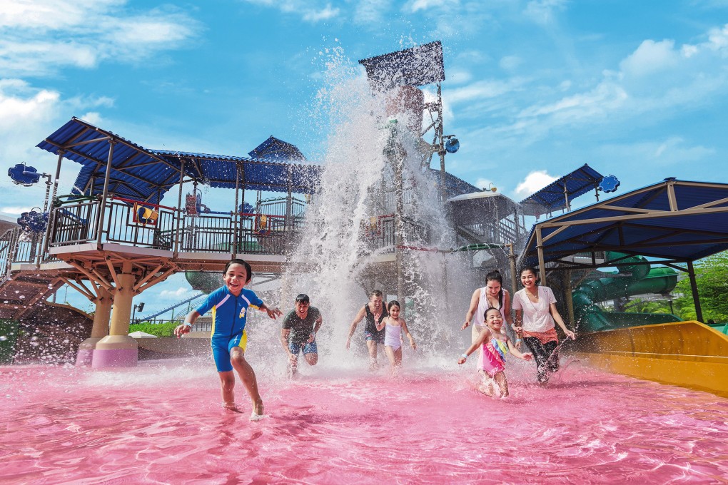 People play at Adventure Waterpark Desaru Coast, one of many attractions designed to appeal to families visiting Malaysia’s new five-star resort destination. Photo: Desaru Coast