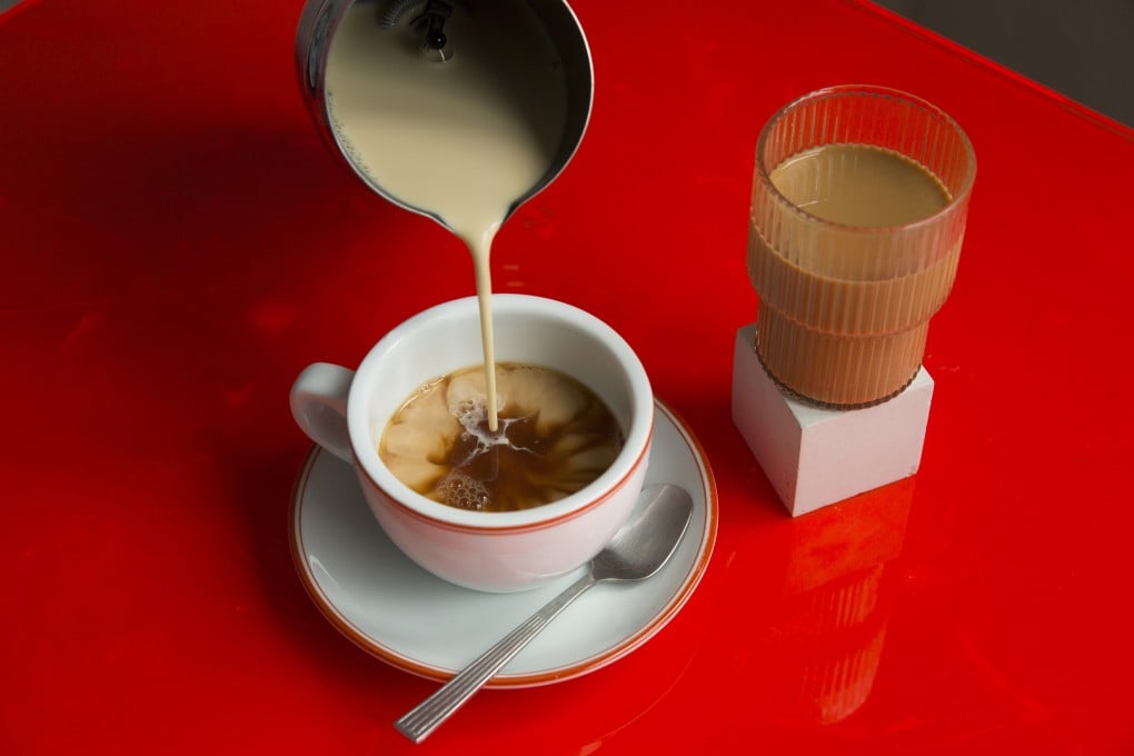 Hot Hong Kong-style milk tea, at Hoko cafe, Brick Lane in east London. Photo: Hoko Cafe