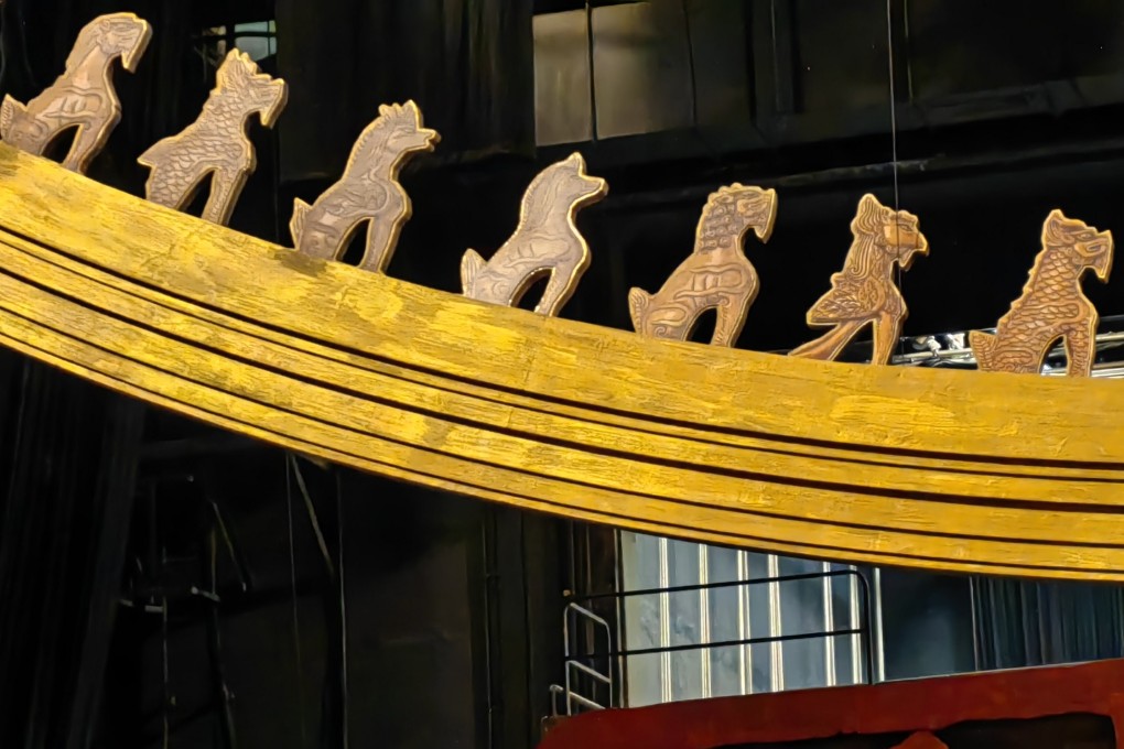 Detail from the set of Opera Hong Kong’s new production of Turandot. Designer Jia Ding is aiming for authenticity in his sets for Puccini’s only opera set in China. Photo: Opera Hong Kong