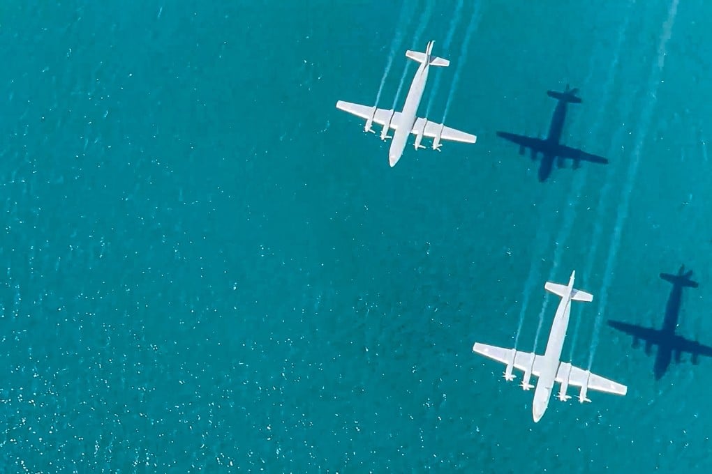 Russian anti-submarine aircraft pictured during last month’s joint exercise. Photo: AP