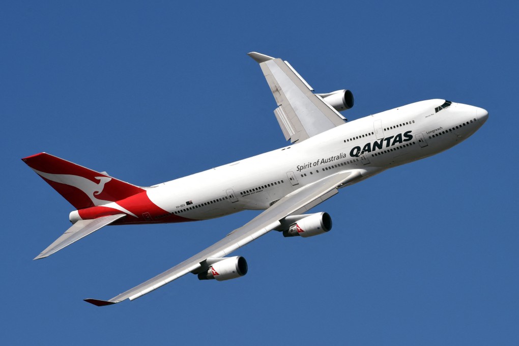Qantas apologised on Tuesday after Dakota Johnson and Sean Penn’s racy drama “Daddio” was broadcast to the entire cabin on a Tokyo-bound flight. Photo: AFP