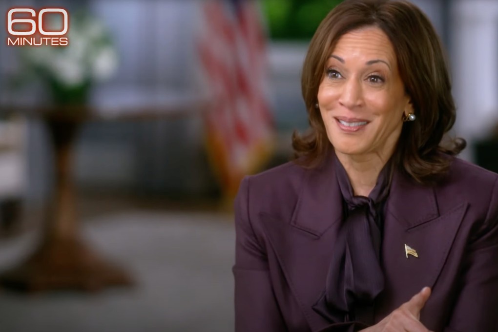 The rare solo interview with US Vice-President Kamala Harris on Monday night did not touch on China-related topics. Photo: CBS