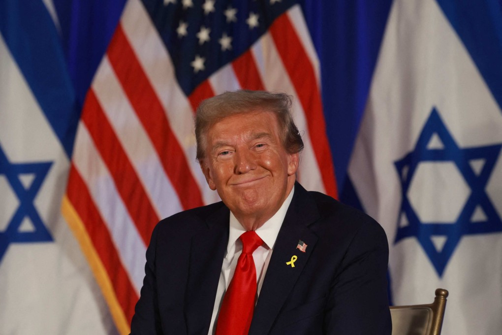 Donald Trump at an October 7 remembrance event at the Trump National Doral Golf Club in Miami. Photo: AFP