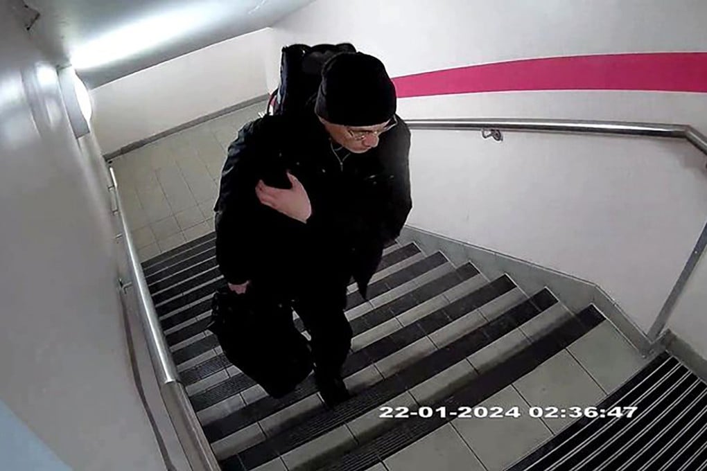A screen grab of footage of Thomas Kwan heading to a Newcastle hotel on January 22. Photo: Northumbria Police