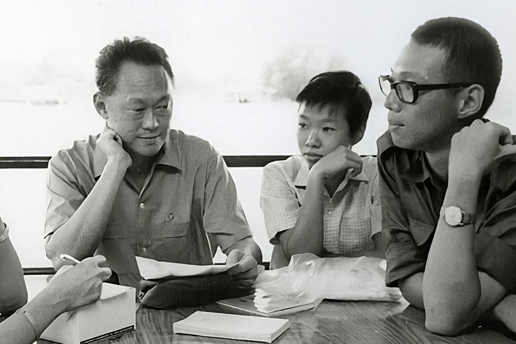 Lee Wei Ling (second from right) pictured with her father, Singapore’s first Prime Minister Lee Kuan Yew, in a photo her brother Lee Hsien Loong shared on Instagram. Photo: Instagram/LeeHsienLoong
