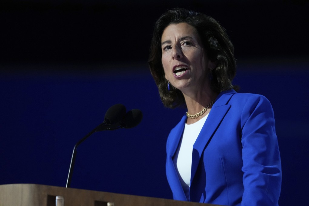 US Secretary of Commerce Gina Raimondo, a former governor of Rhode Island, spoke by phone with her Chinese counterpart, Wang Wentao, on Tuesday. Photo: AP
