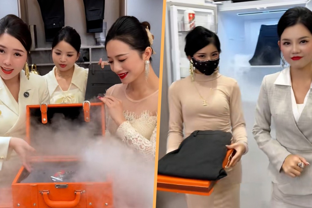 A top men’s clothing influencer in China has sold more than a million pairs of trousers by creating “emotional value” for buyers. Photo: SCMP composite/Douyin