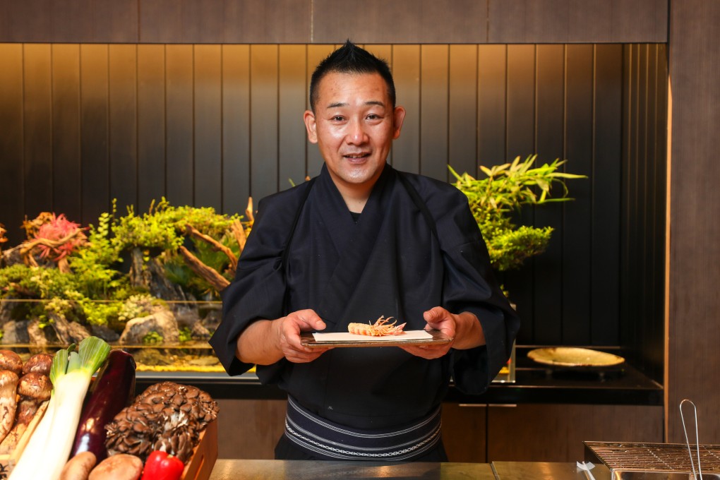 Eisaku Hara is the head chef at Tempura Uchitsu located inside Hong Kong’s Four Seasons Hotel. Photo: Xiaomei Chen