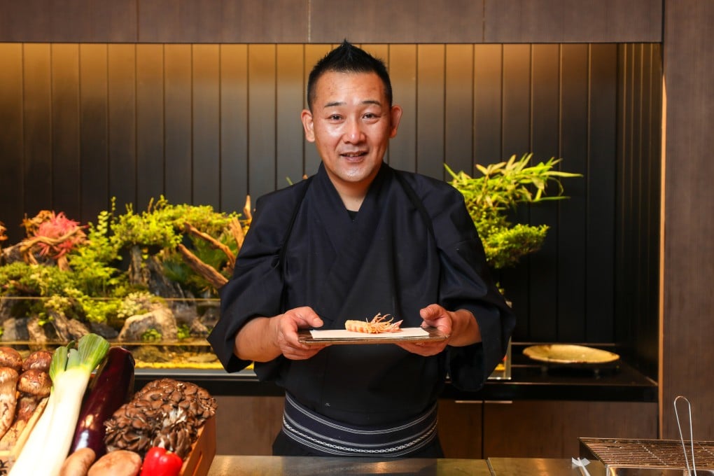 Eisaku Hara is the head chef at Tempura Uchitsu located inside Hong Kong’s Four Seasons Hotel. Photo: Xiaomei Chen
