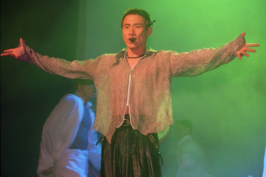 Jacky Cheung performs during a Commercial Radio concert in Hong Kong in 1995. He has enjoyed a four-decade singing and acting career and earned a string of accolades. Photo: SCMP