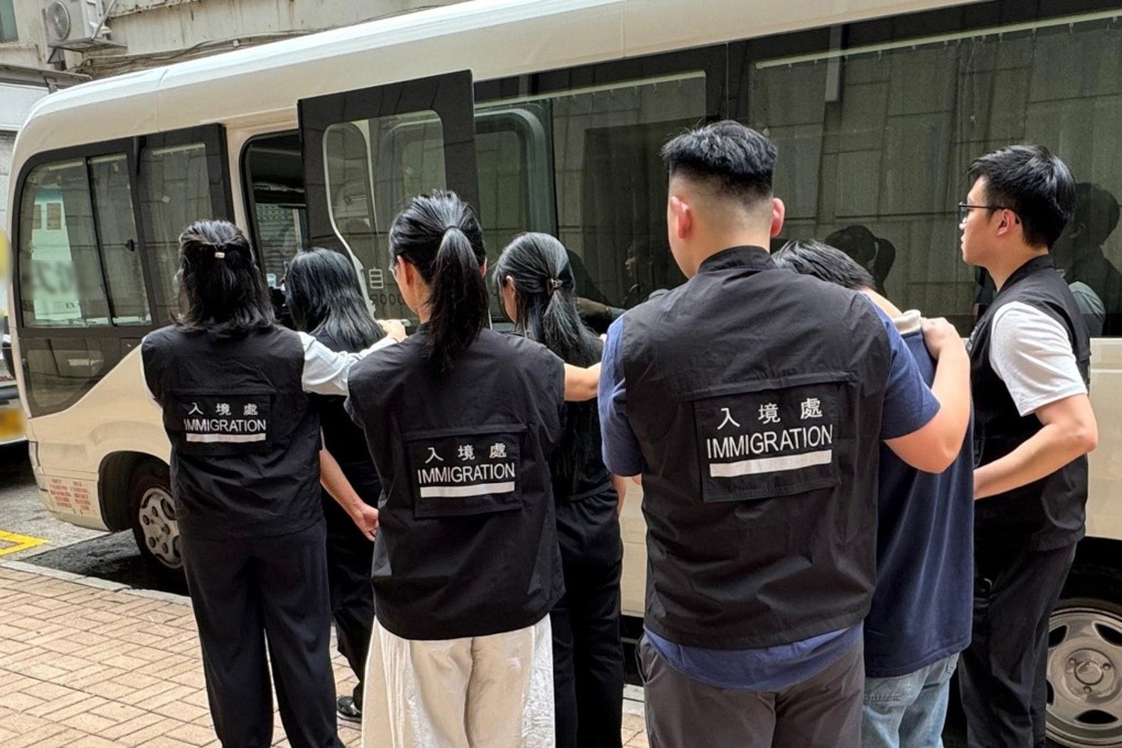 The Immigration Department mounted a series of operations across Hong Kong targeting illegal workers. Photo: Handout