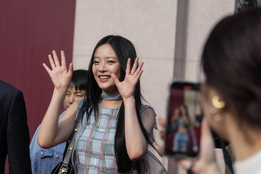 Hanni leaves after attending a fashion show in Italy last month. Photo: AP