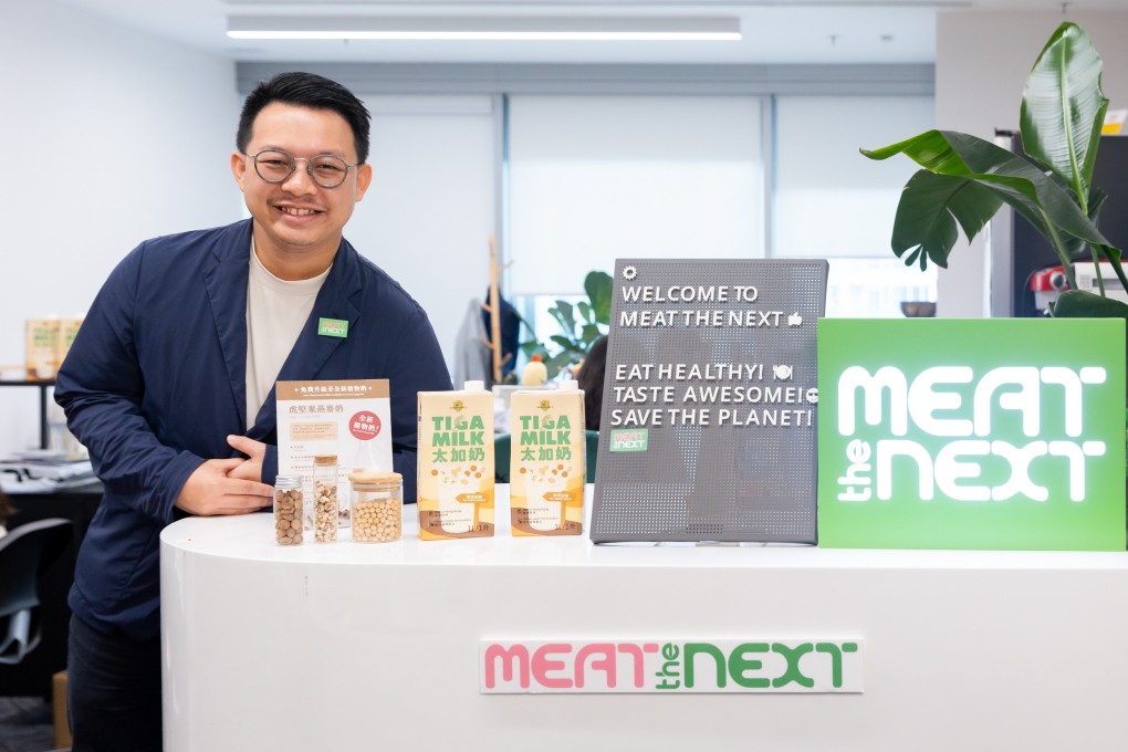 Hong Kong entrepreneur Edmund Chan is the co-founder of green tech company Meet the Next, whose signature product is a non-dairy milk made with tiger nuts. Photo: Kong Yat-pang