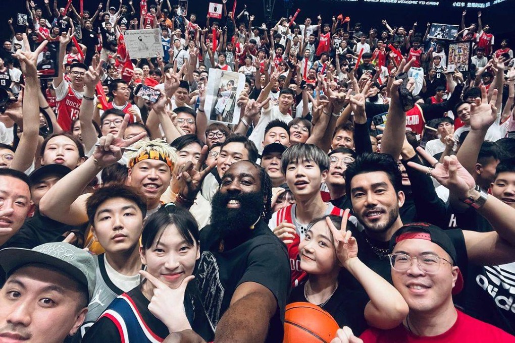NBA star James Harden takes a selfie with fans at an event in China since the 2019 row. Photo: Instagram