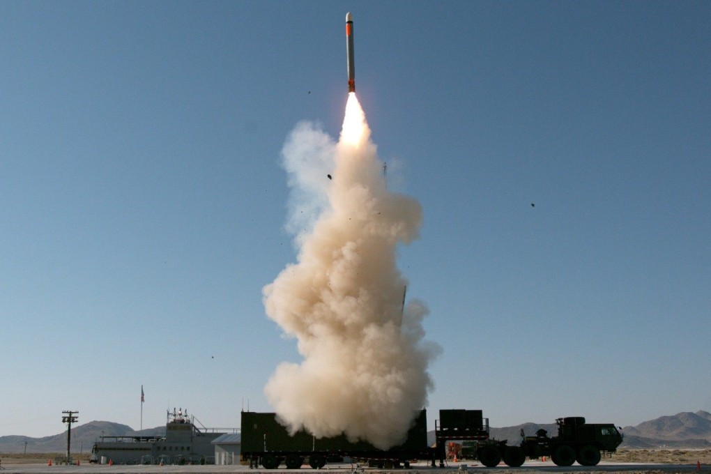 US soldiers launch a Tomahawk missile from the Mid-Range Capability or Typhon launcher at a base in California last year. Photo: Handout via US Army