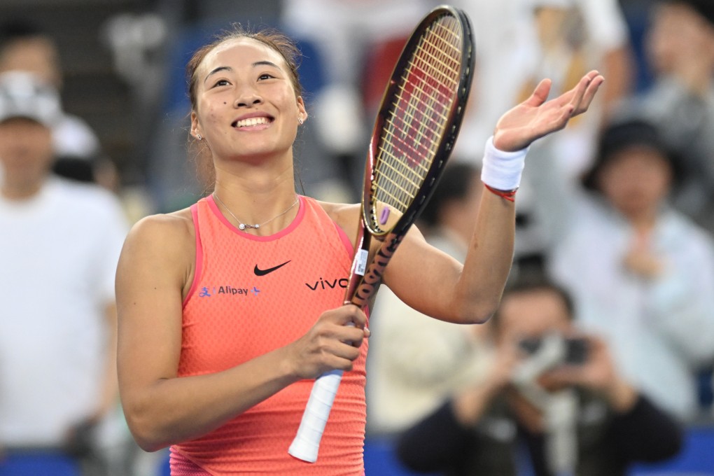 Zheng Qinwen continued her progress in Wuhan as she reached the semi-finals. Photo: Xinhua