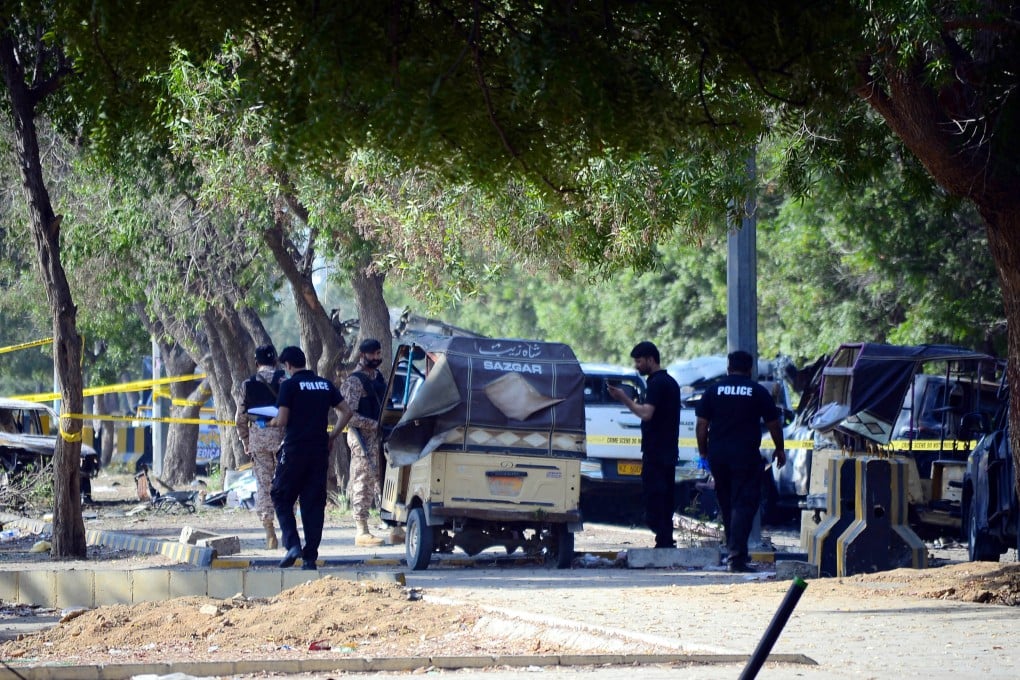 Two Chinese citizens were killed in the attack near Jinnah International Airport in Karachi. Photo: Xinhua