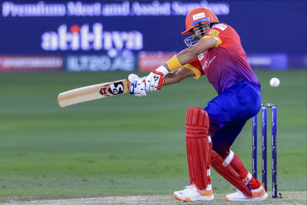 Dubai Capitals’ Robin Uthappa plays a shot during the International League T20 (ILT20) match against Gulf Giants at Dubai International Stadium in 2023. Photo: AFP