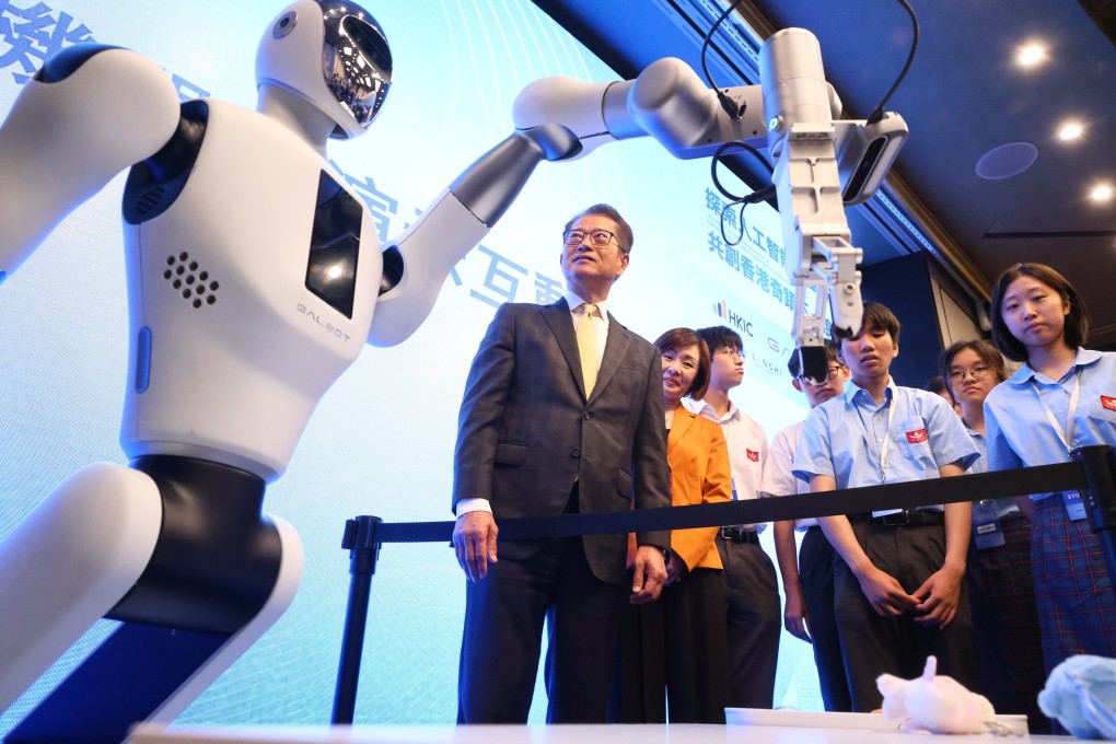 Finance chief Paul Chan attends an artificial intelligence event in July. Currently, 20 venture capital funds serve as co-investment partners in the Innovation and Technology Venture Fund. Photo: Dickson Lee